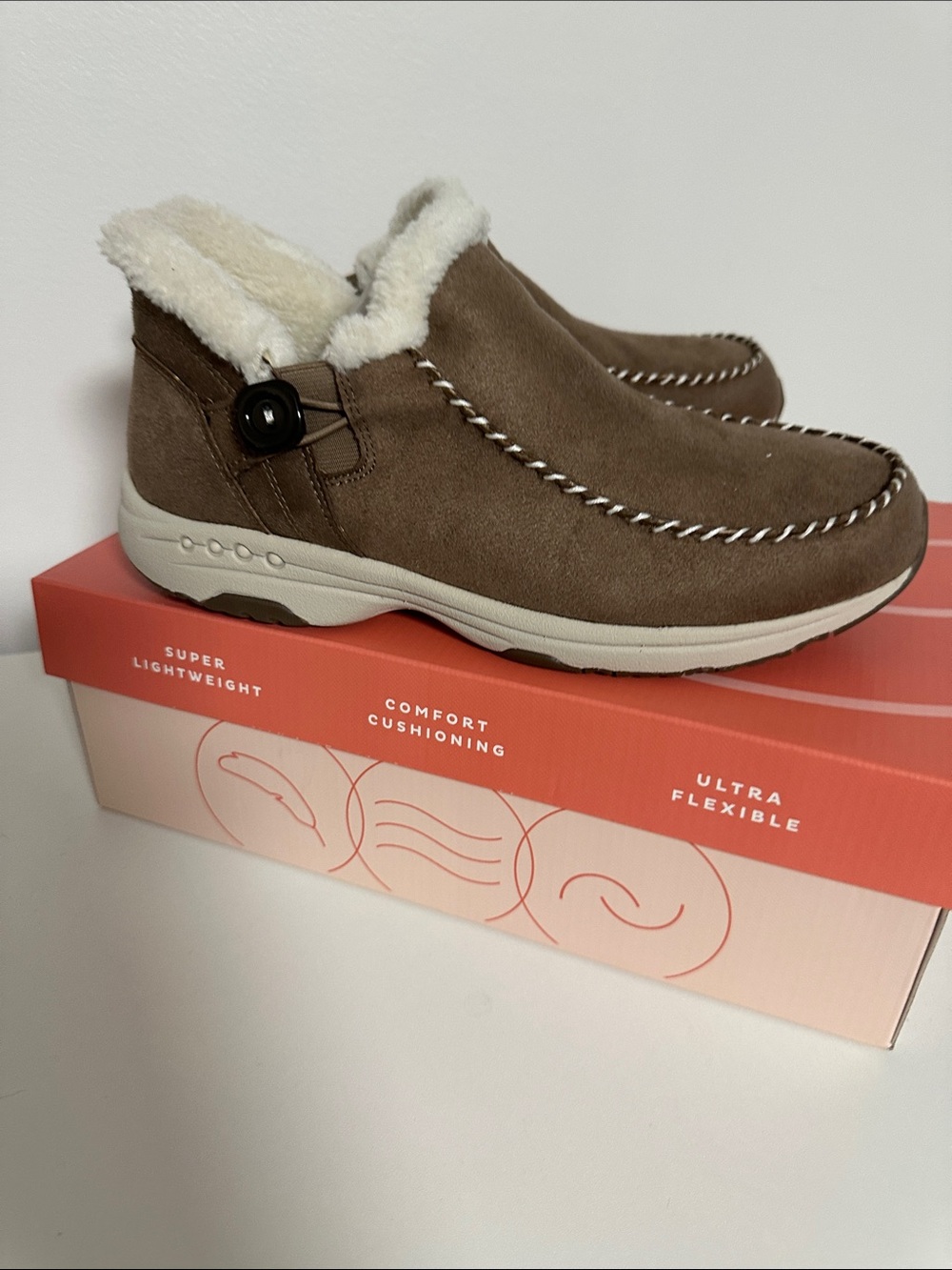 Easy Spirit Turner SOEASY™ Booties, Taupe, Size 9 Wide